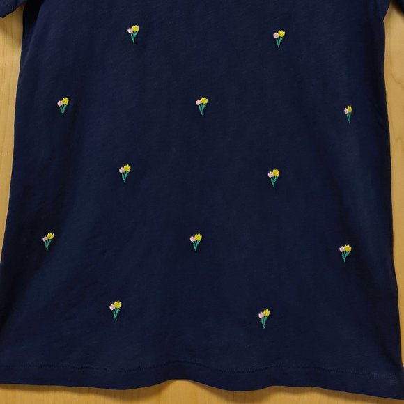 J.Crew NWT Embroidered Tulips T-Shirt Top S - Picture 6 of 11